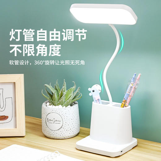 学生护眼学习台灯学生宿舍儿童阅读灯充插两用跨境礼物台灯 商品图3
