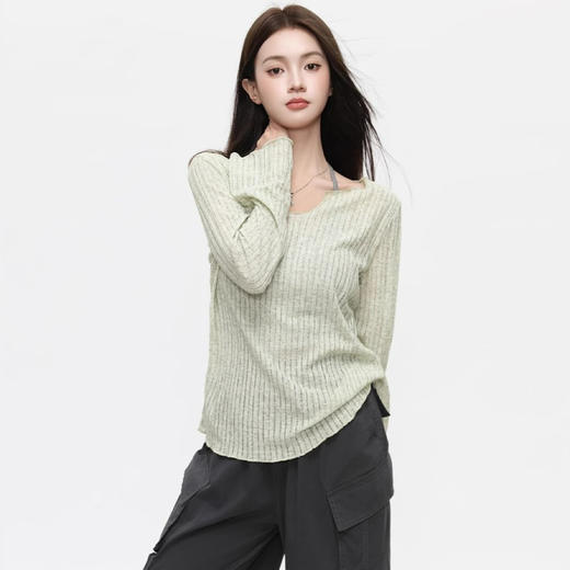 法式微透木耳边罩衫｜慵懒随性中带着一丝纯欲，谁穿谁好看 商品图2