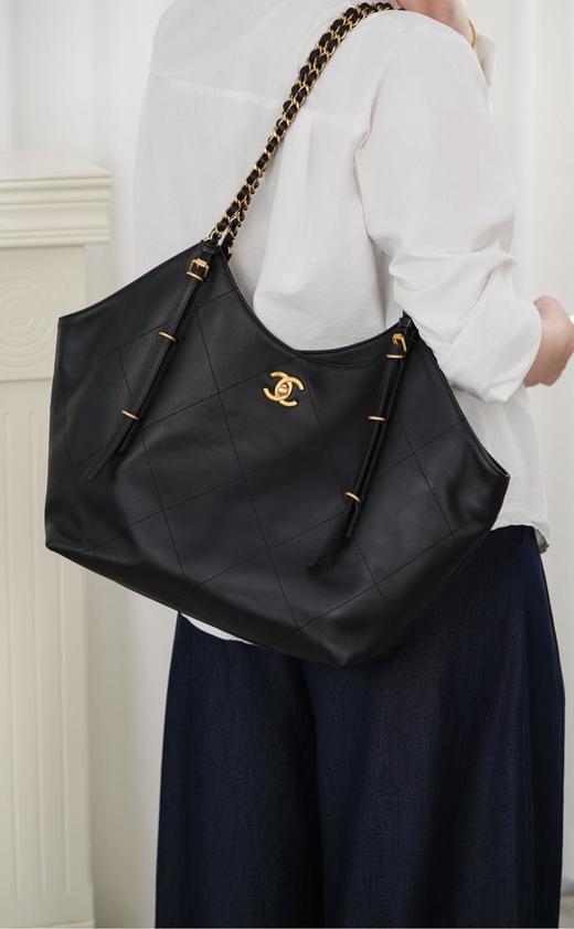 香奈儿 25S 走秀款Tote包黑金 小号（LZ*MM） 商品图5