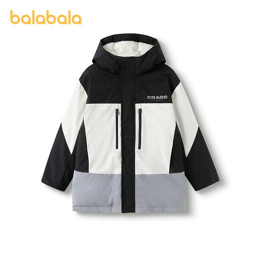 巴拉巴拉儿童羽绒服男童加厚保暖外套舒适宝宝上衣撞色酷冬季时尚 商品图4