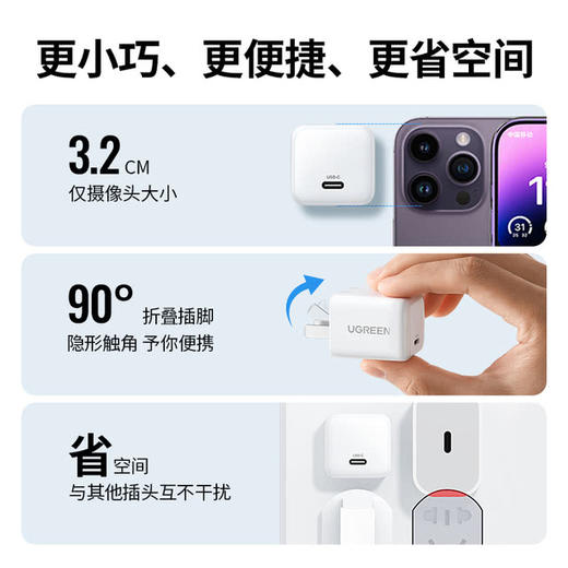 MM 山姆 绿联30W Mini氮化镓折叠快充 商品图1