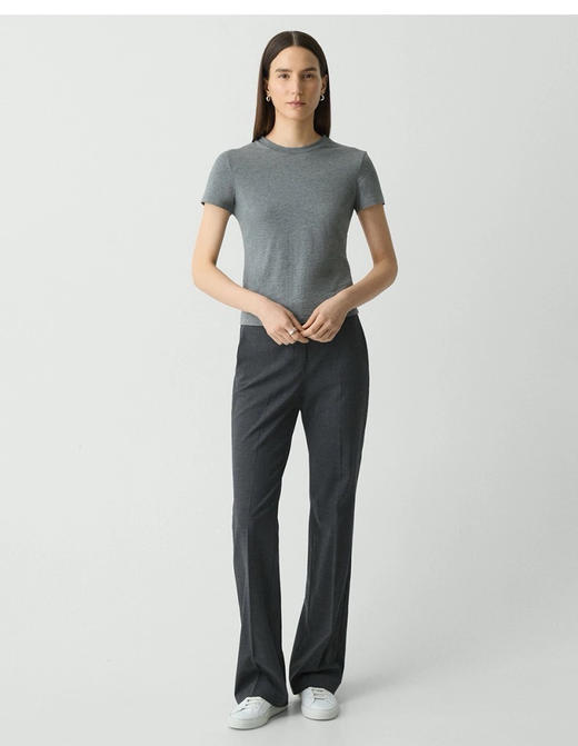 【断码捡漏清仓】Theory修身版 短款 经典 匹马棉短袖 圆领T恤 商品图6