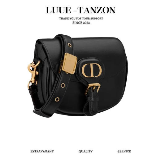 迪奥-Bobby 磁性扣环搭配装饰性CD扣光面牛皮革 单肩斜挎包（LZ） 商品图1