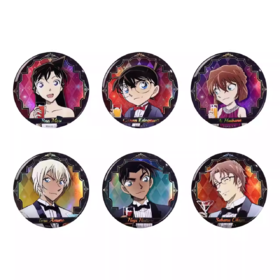 bilibiliGoods 名侦探柯南 黄昏晚宴 徽章 吧唧 6包/盒 国谷