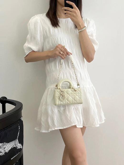 迪奥   横板戴妃手提包 漆皮/白色（LZ） 商品图4