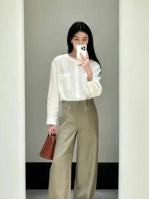 【高品质私服】【IC亚麻平纹衬衫】保留亚麻天然褶皱慵的懒韵味与麻节肌理，尽显休闲随性，质朴与清新格调G1471-CC【无标出货 介意慎拍】 商品图5