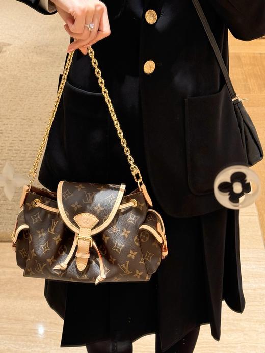 驴家 ODYSSEE 经典老花可调节可拆卸肩带 涂层帆布 单肩包 女款 棕色（LZ*MM） 商品图7