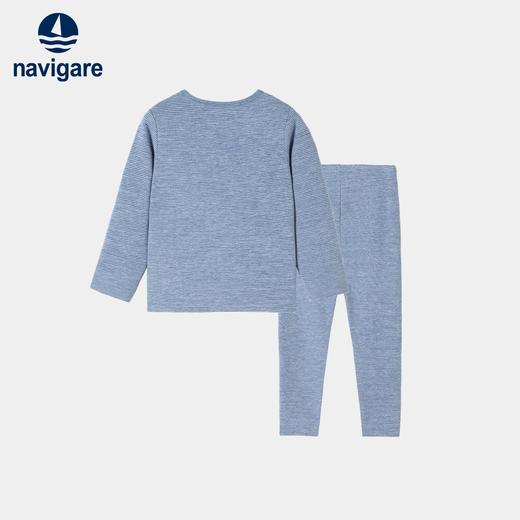 【纳维凯尔】【双面磨毛】【120-165】Navigare意大利小帆船男童秋冬款保暖内衣套装 商品图1
