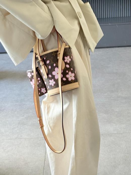 驴家 村上隆 联名款 CHERRY BLOSSOM樱花系列Nano Bucket 水桶包单肩手提包 （LZ*MM） 商品图5