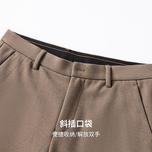 【抑菌保暖】圣得西男士加绒加厚直筒裤2025秋冬休闲百搭纯色长裤 商品图7