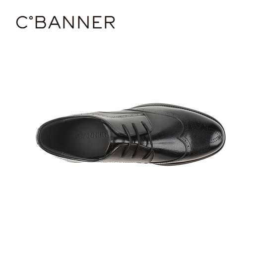 千百度秋季商务正装高级德比鞋经典布洛克雕花男鞋A25401122 商品图2