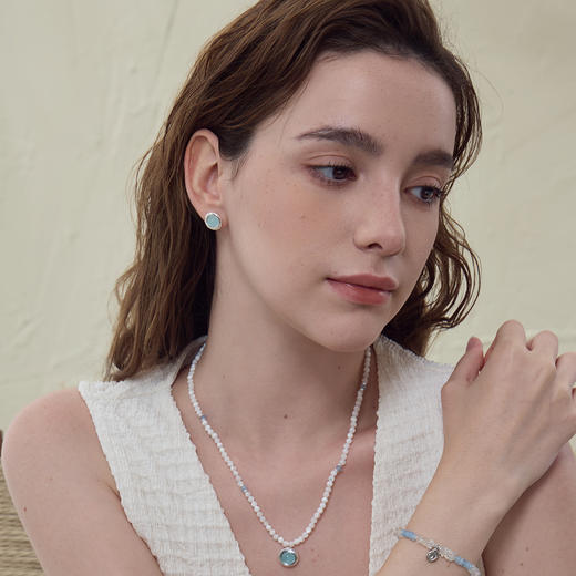 ARSIS｜曦海系列 曦海冰蓝耳钉 商品图1