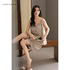 可人儿带bra泡泡绵女士吊带短裤睡衣夏季可外出家居服长裤三件套 商品缩略图1