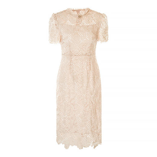 「自」全新升级【铂金会员358/天猫479/差价121】(90306)洛诗琳新中式国风水溶蕾丝连衣裙2025夏季气质改良旗袍裙 商品图4