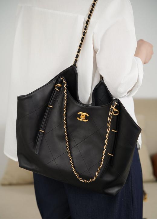 香奈儿 25S 走秀款Tote包黑金 小号（LZ*MM） 商品图3