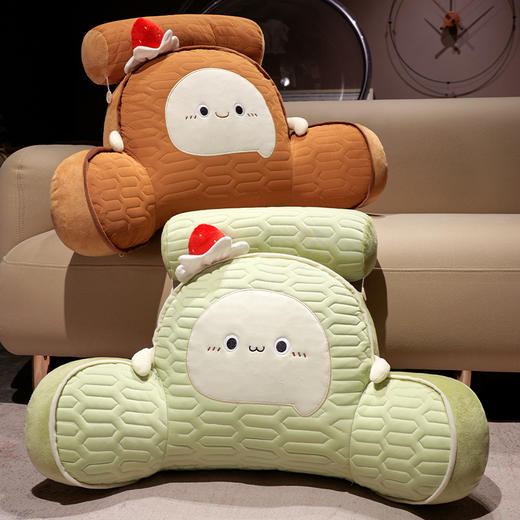 自然醒瑞士卷蛋糕乳胶拥抱式腰靠夏季榻榻米护腰枕头靠枕床上床头靠可拆洗QYL 商品图12