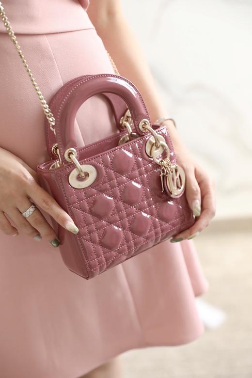 迪奥-Lady 丹宁蓝 漆皮牛皮革迷你手袋（LZ） 商品图8