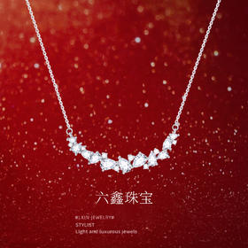 【百图lulu好物】【紫藤花项链】六鑫珠宝 s999足银 2025新款项链 轻奢小众