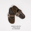 lost in echo2025早秋新款一字带时尚真皮牛皮包头勃肯拖鞋一脚蹬 商品缩略图1