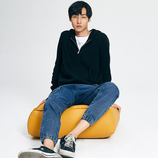 simplepieces机能裤男SPS宽松运动休闲九分牛仔裤 商品图2