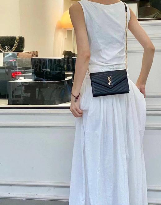 圣罗兰-MONOGRAM鱼子酱纹路原厂皮版本信封包（LZ） 商品图12