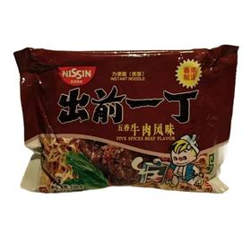 出前一丁 五香牛肉风味油炸方便面（面饼+配料）100g/包