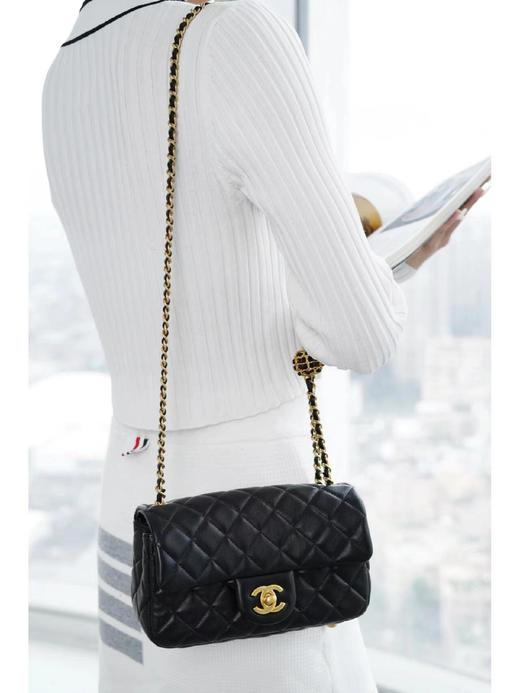 香奈儿-编织金球包 |  大mini 黑色链条包（LZ） 商品图6