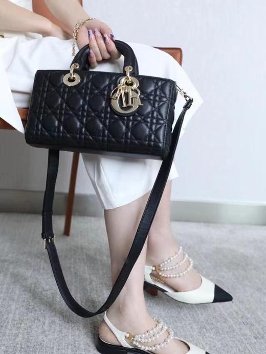 迪奥-LADY D-JOY 手袋【羊皮藤格纹】（LZ） 商品图7