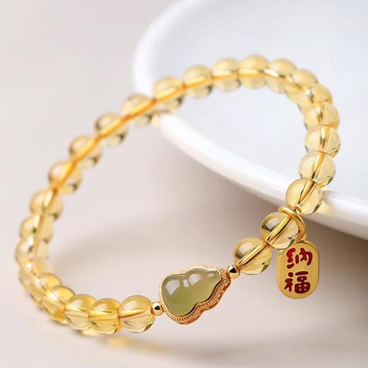 天然和田玉水晶福禄手串 商品图2