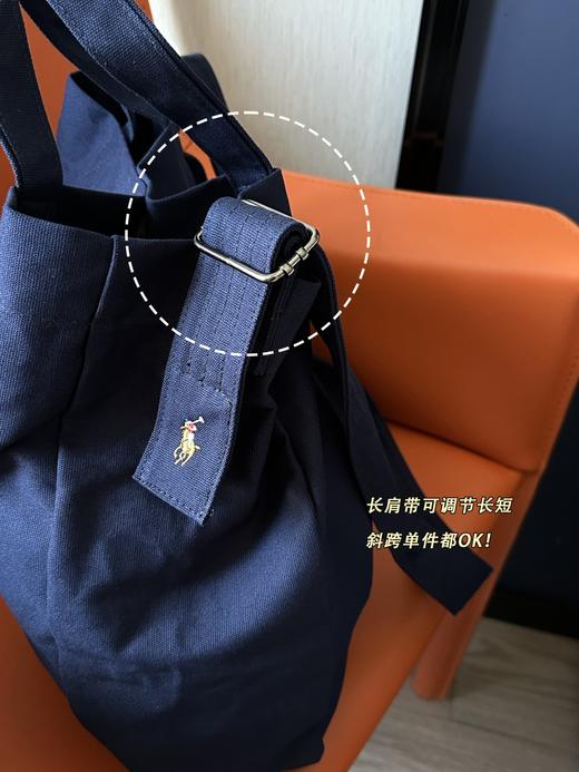 R L拉*新款经典款帆布购物托特包 商品图5