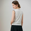 「自」全新升级【铂金会员128/天猫169/差价41】(91757)洛诗琳薄款针织无袖背心2025夏季刺绣镂空宽松通勤上衣女 商品缩略图3