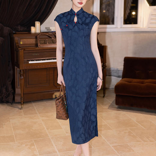 裁缝学苑AQ506新中式无袖收省水滴领改良旗袍纸样连衣裙女装裙子样板 商品图2