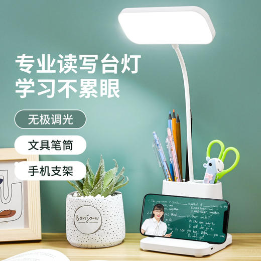 学生护眼学习台灯学生宿舍儿童阅读灯充插两用跨境礼物台灯 商品图2