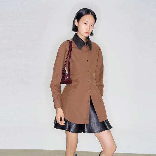 lost in echo2025早秋新款沙漏型个性修身收腰工装夹克休闲外套女 商品图3