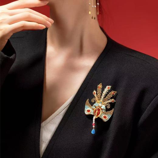 【故宫饰品】凤冠胸针高级感轻奢博物馆文创新婚结婚订婚生日礼物女 商品图3