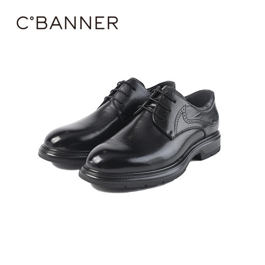 千百度秋季商务正装高级德比鞋男鞋A25401152 商品图5