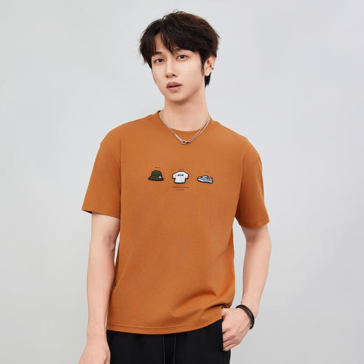 【新品上新】HX 夏季圆领短袖合体T恤S102522406101/02 商品图2