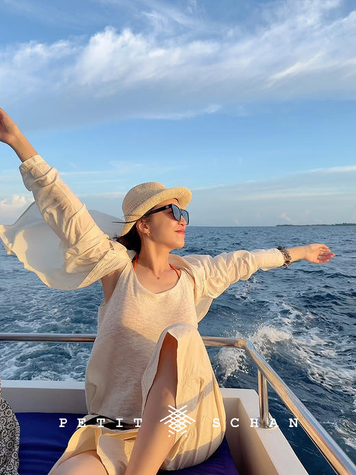 PETIT SCHAN小闪 CLO#869 on the same wavelength 同频 一千零一夜系列长绒棉纯棉轻薄长袖衬衫 商品图1