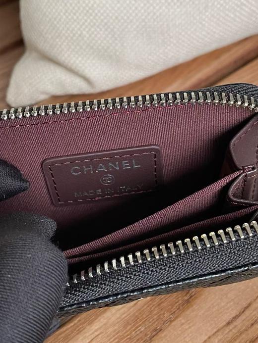 香奈儿 粒面牛皮拉链手拿零钱包（LZ） 商品图7