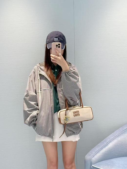 缪缪 25ss  新款帆布保龄球包（LZ*MM） 商品图2