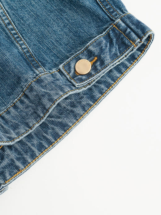 复古做旧牛仔外套女 短款立领刺绣 宽松 bf 风 2025 新款上衣 商品图4