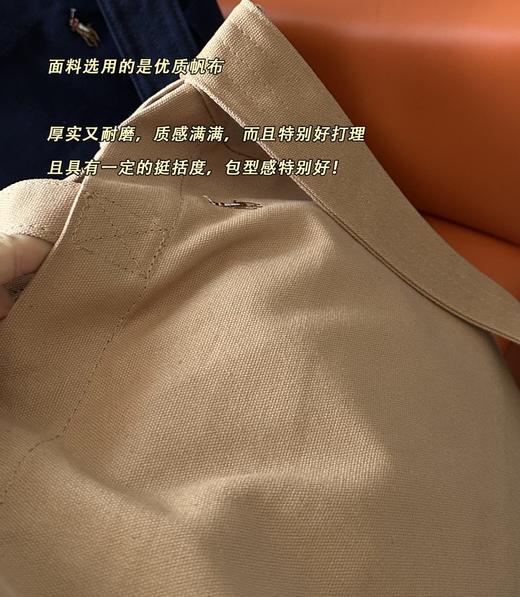 R L拉*新款经典款帆布购物托特包 商品图7