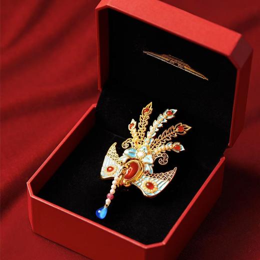 【故宫饰品】凤冠胸针高级感轻奢博物馆文创新婚结婚订婚生日礼物女 商品图4