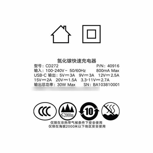 MM 山姆 绿联30W Mini氮化镓折叠快充 商品图4