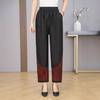 丁摩100%真丝香云纱时尚宽松休闲小脚裤中老年女装显瘦AL2591 商品缩略图0