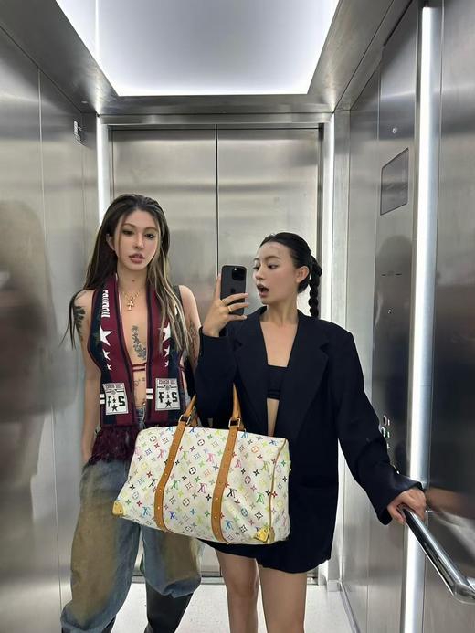 驴家 白三彩 村上联名keepall bandoulière 55 旅行袋 20(JPH) 商品图3