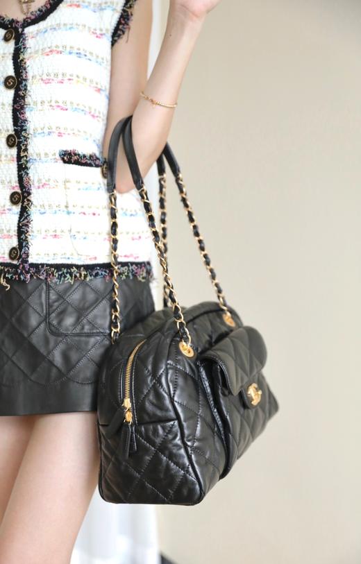 香奈儿 24a手工坊 保龄球包  黑色♥ （LZ） 商品图7