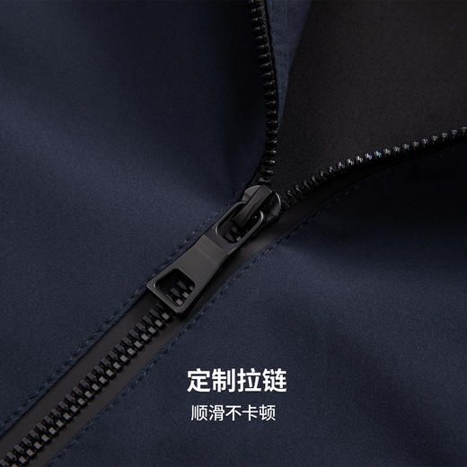 圣得西男士可拆卸帽短款风衣式外套2025春新款中青年商务休闲夹克 商品图7