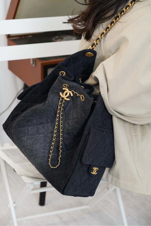香奈儿 25s春夏秀款 深色牛仔 hoho bag链条包 小/中号   （MM） 商品图6