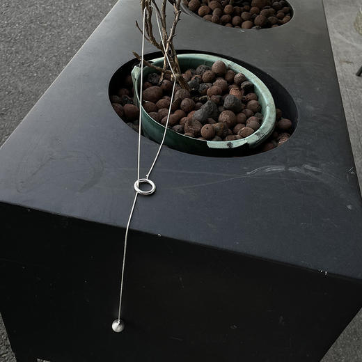 银色铜长款项链流苏高级感美式小众设计百搭蛇骨链 商品图3